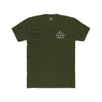 Raising Iron Co. Mountain Logo Tee — Strength Is More Than The Weight You Lift Cotton Fitness Tee