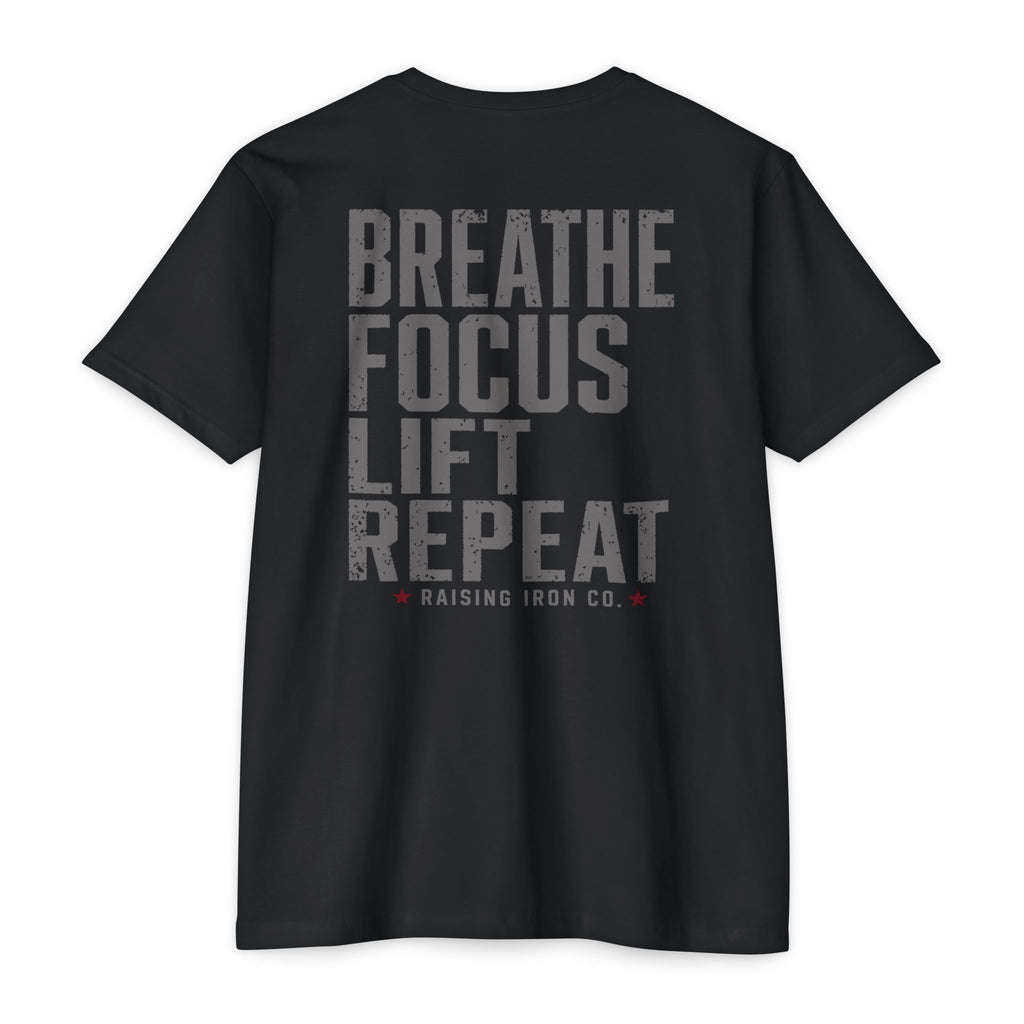 Breathe. Focus. Lift. Repeat - Soft Blend Fitness Tee