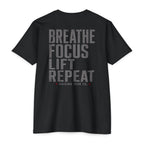 Breathe. Focus. Lift. Repeat - Soft Blend Fitness Tee