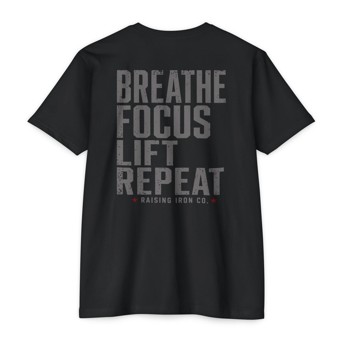 Breathe. Focus. Lift. Repeat - Soft Blend Fitness Tee