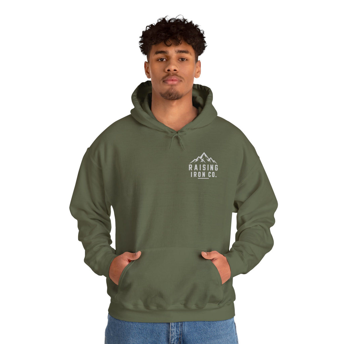 Raising Iron Co. - Mountain Strength - Mountain Logo Hoodie