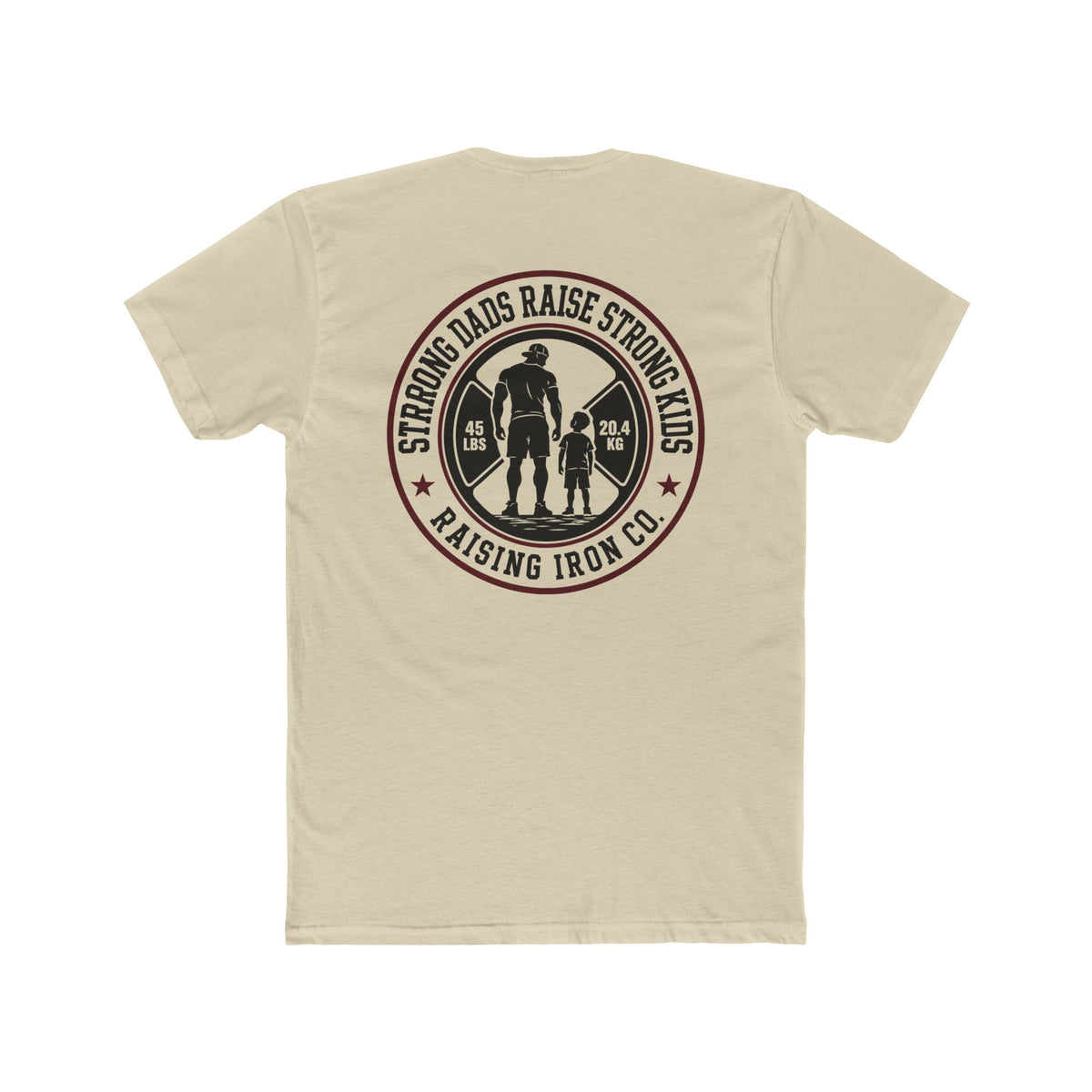Strong Dads Legacy Tee — "Strong Dads Raise Strong Kids" Cotton Fitness T‑Shirt