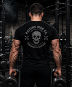 Powered by Caffeine - Weightlifting Tee — Cotton Fitness T‑Shirt