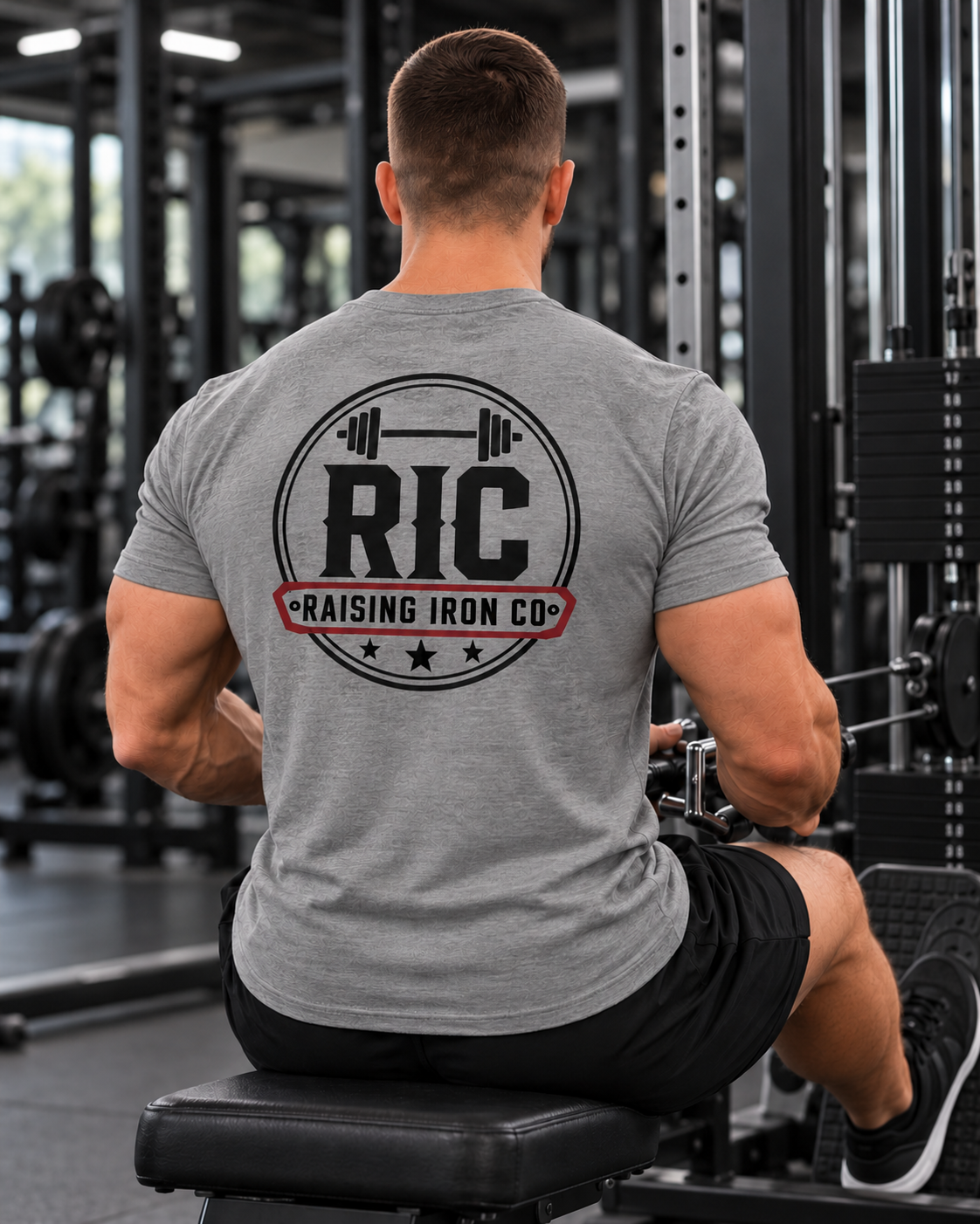 Raising Iron Co. Logo Tee - Soft Blend Fitness T-Shirt