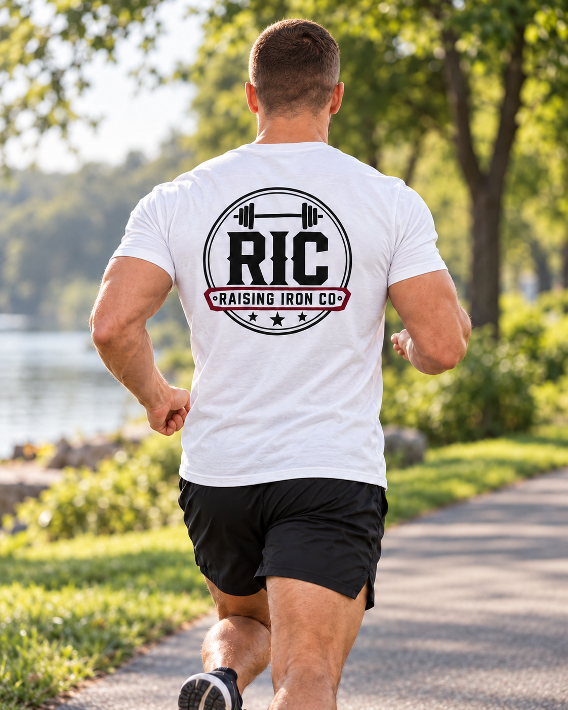 Raising Iron Co. Logo Tee - Soft Blend Fitness T-Shirt