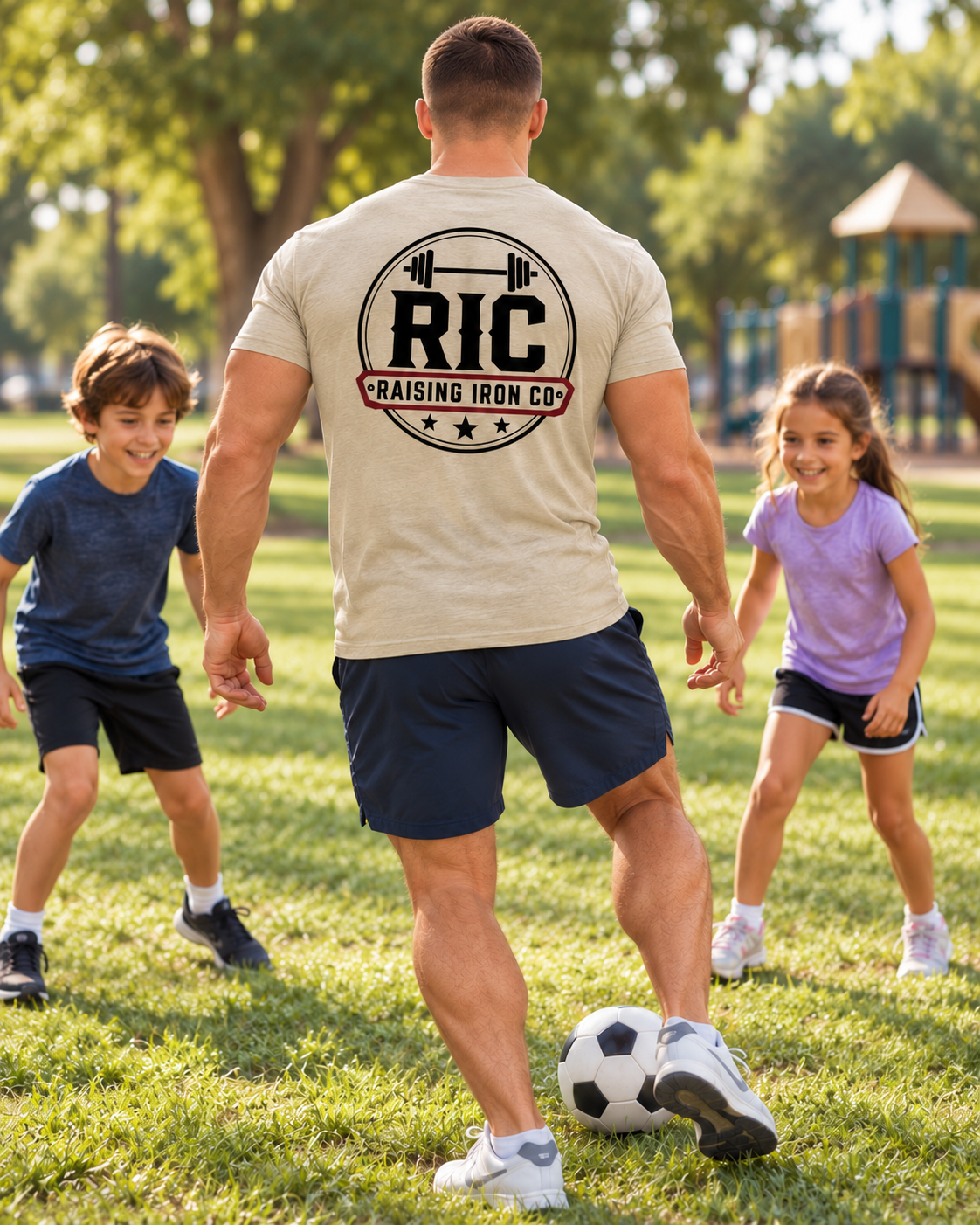 Raising Iron Co. Logo Tee - Soft Blend Fitness T-Shirt