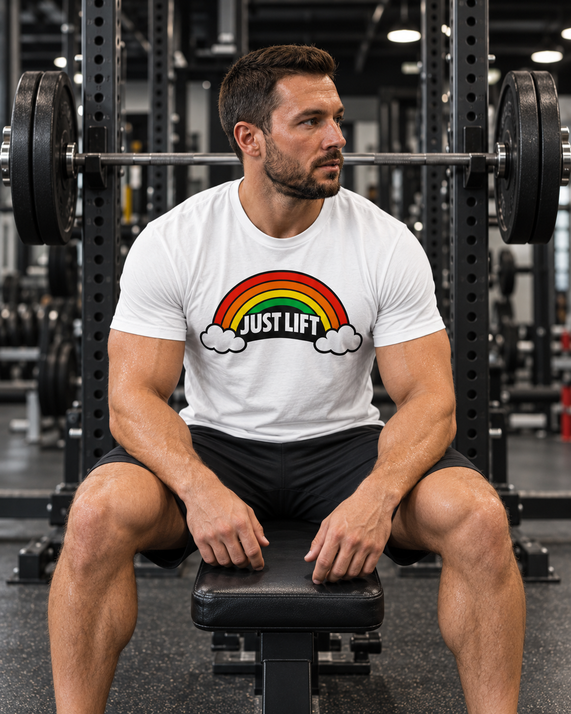 Just Lift - Weightlifting Tee — Cotton Fitness T‑Shirt