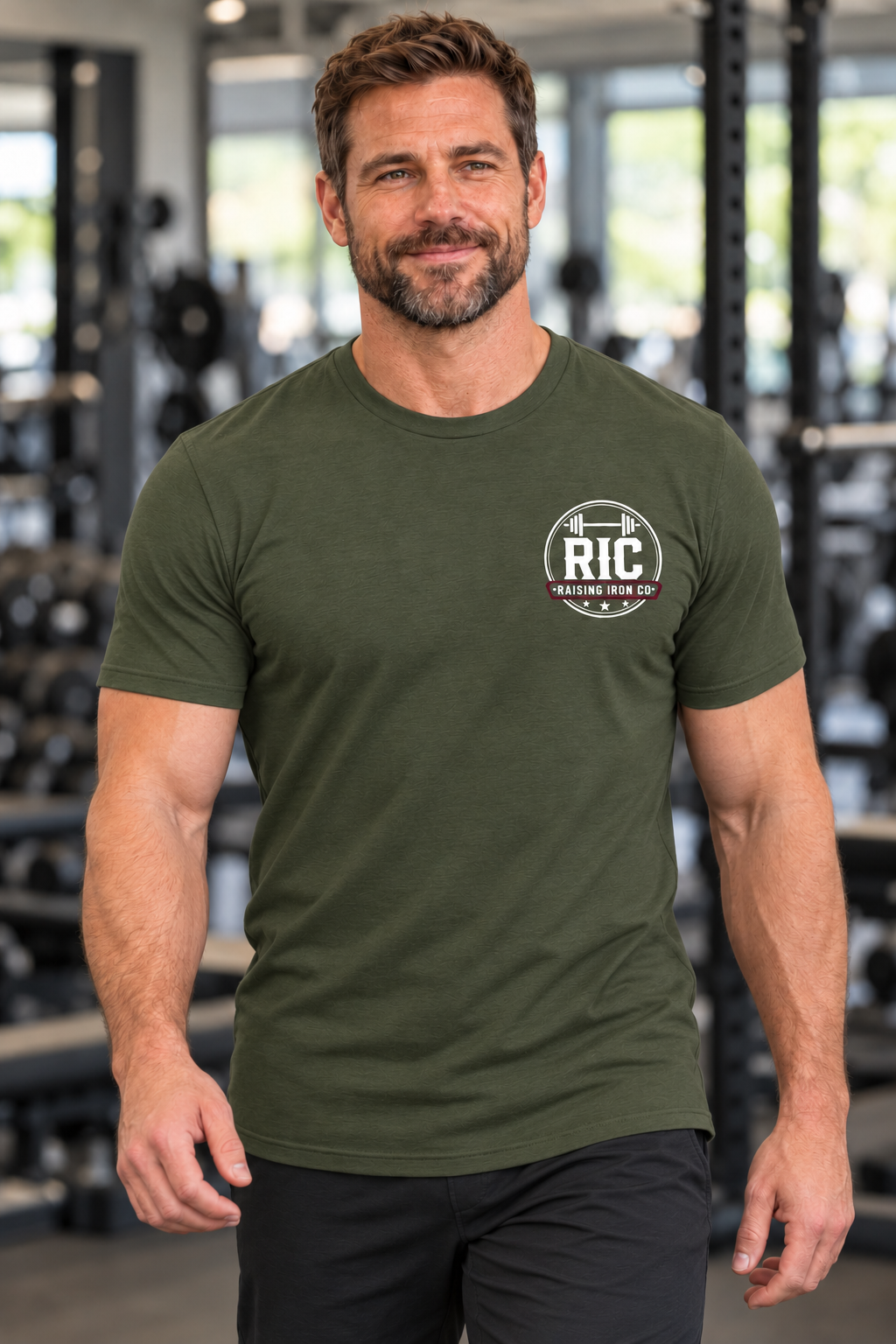 Raising Iron Co. Chest Logo Tee - Soft Blend Fitness Tee