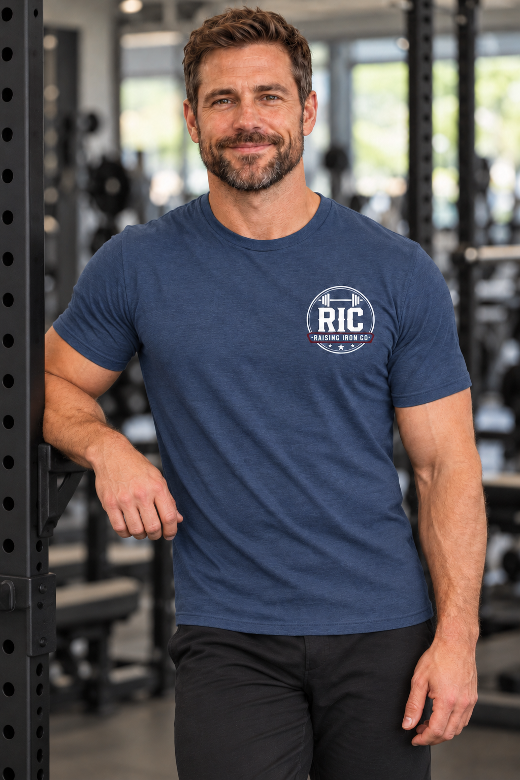 Raising Iron Co. Chest Logo Tee - Soft Blend Fitness Tee