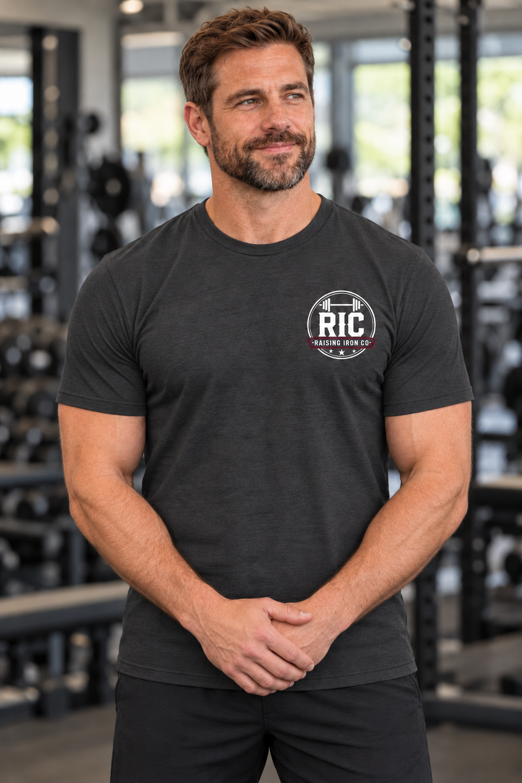 Raising Iron Co. Chest Logo Tee - Soft Blend Fitness Tee