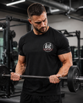 Raising Iron Co. Chest Logo Tee — Cotton Fitness T‑Shirt
