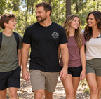 Raising Iron Co. Mountain Logo Tee — Strength Is More Than The Weight You Lift Cotton Fitness Tee