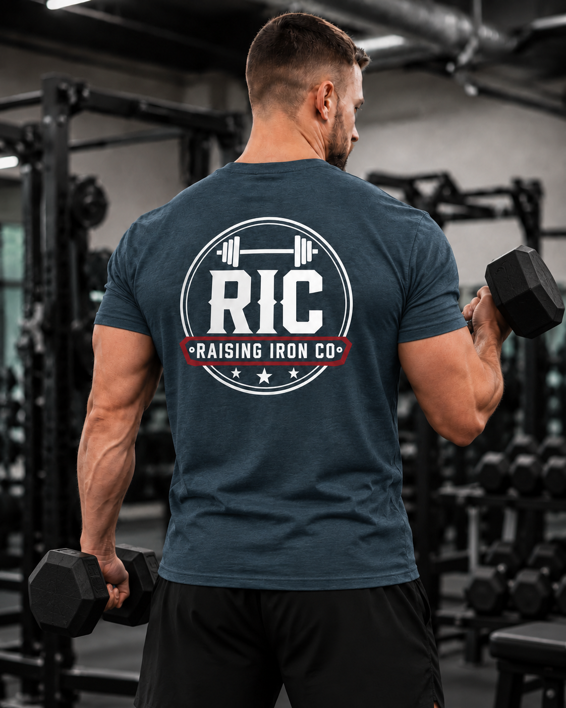 Raising Iron Co. Logo Tee - Soft Blend Fitness Tee