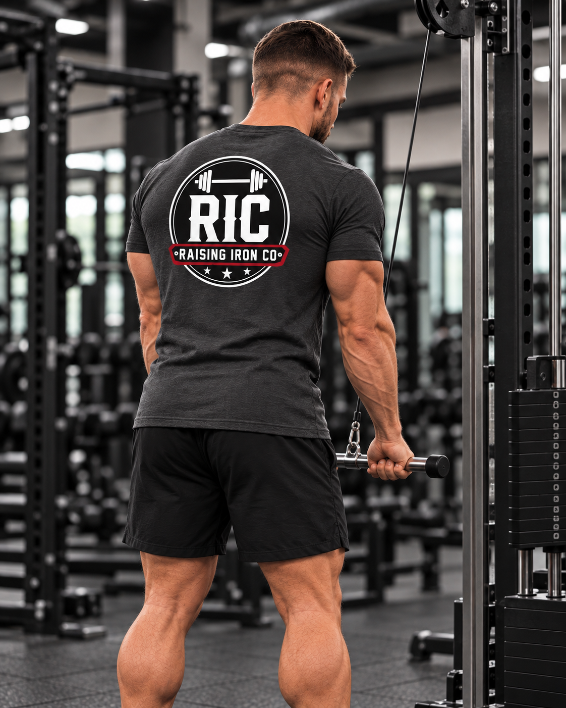 Raising Iron Co. Logo Tee - Soft Blend Fitness Tee