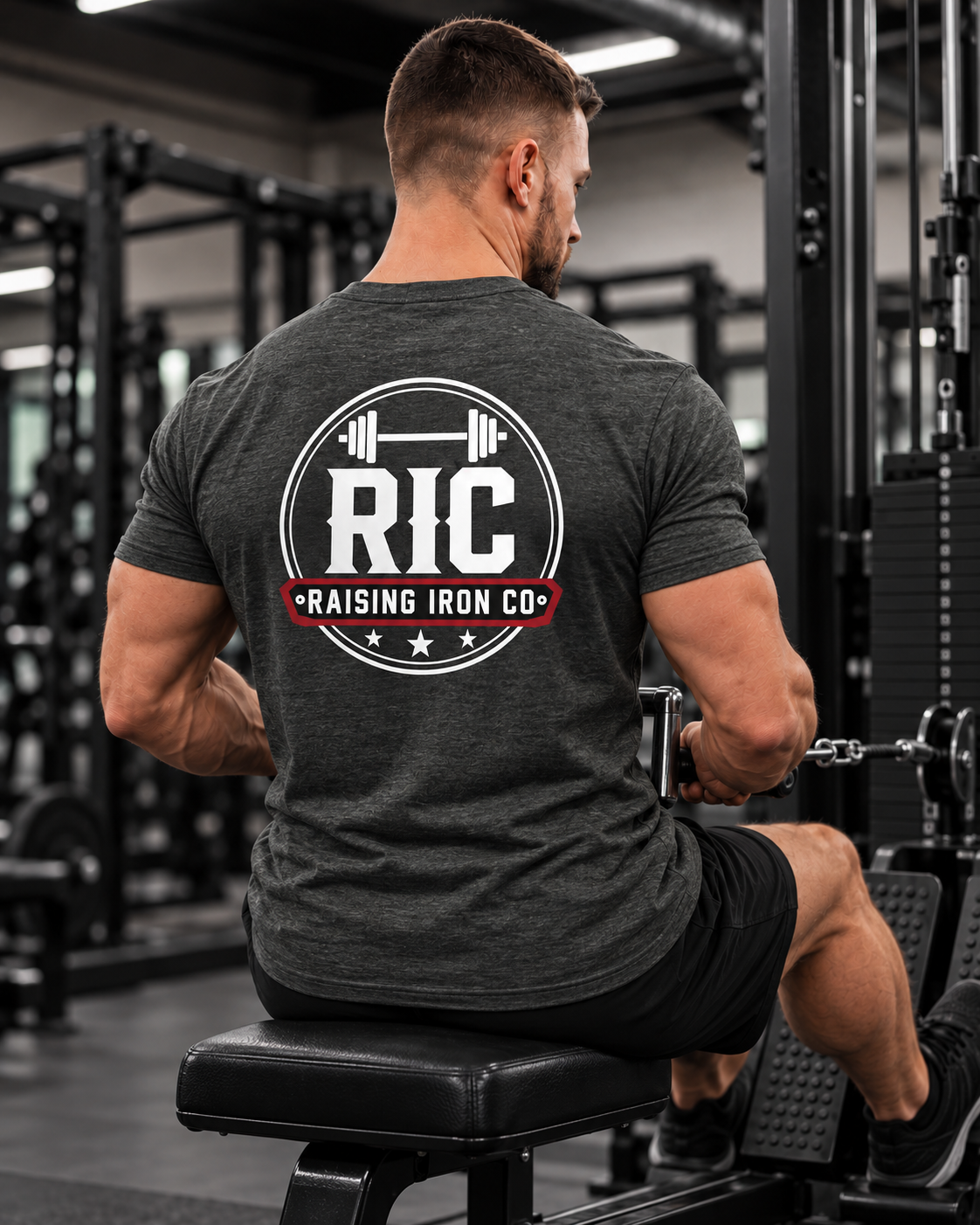 Raising Iron Co. Logo Tee - Soft Blend Fitness Tee