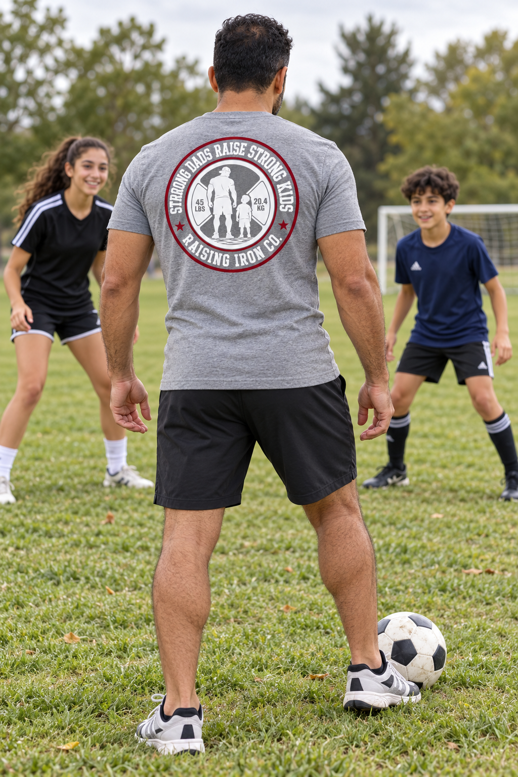 Strong Dads Legacy Tee - "Strong Dads Raise Strong Kids" Soft Blend Fitness Tee