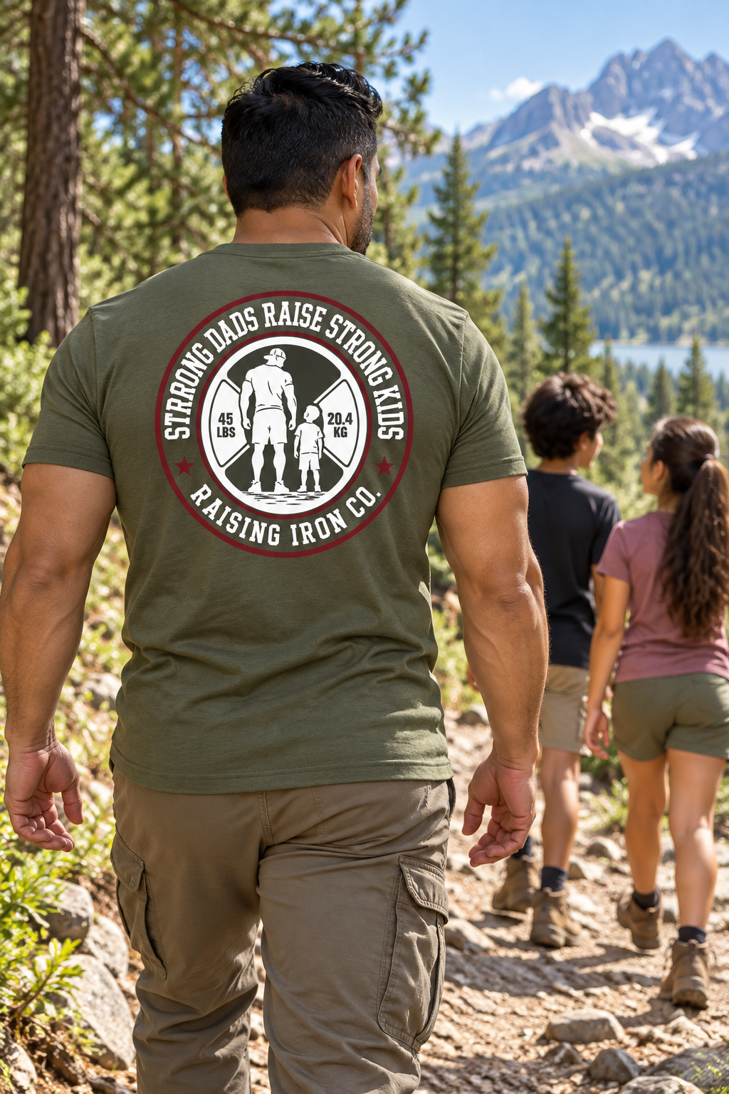 Strong Dads Legacy Tee - "Strong Dads Raise Strong Kids" Soft Blend Fitness Tee