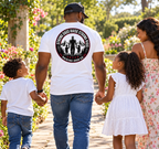 Strong Dads Mountain Tee — "Strong Dads Raise Strong Kids" Cotton Fitness T‑Shirt