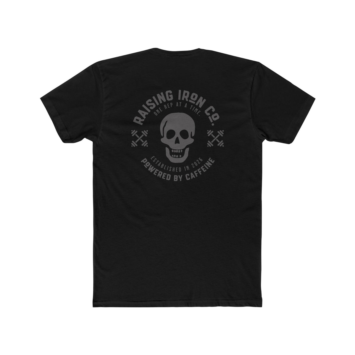 Powered by Caffeine - Weightlifting Tee — Cotton Fitness T‑Shirt