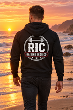 Raising Iron Co. Logo Lightweight Zip Hoodie