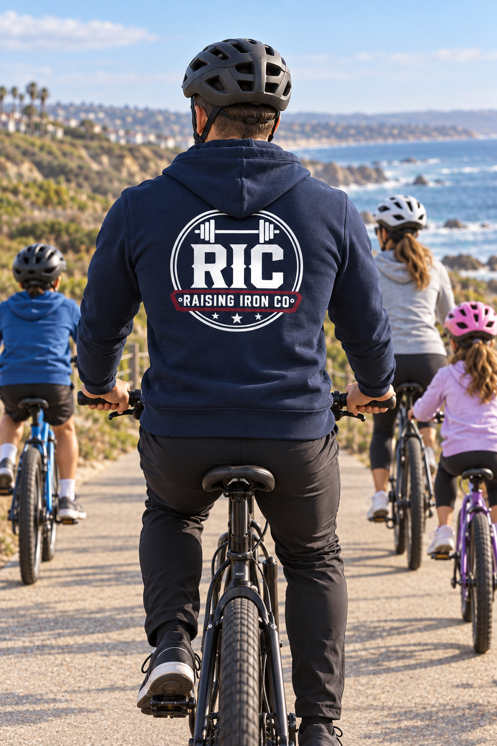Raising Iron Co. Logo Lightweight Zip Hoodie